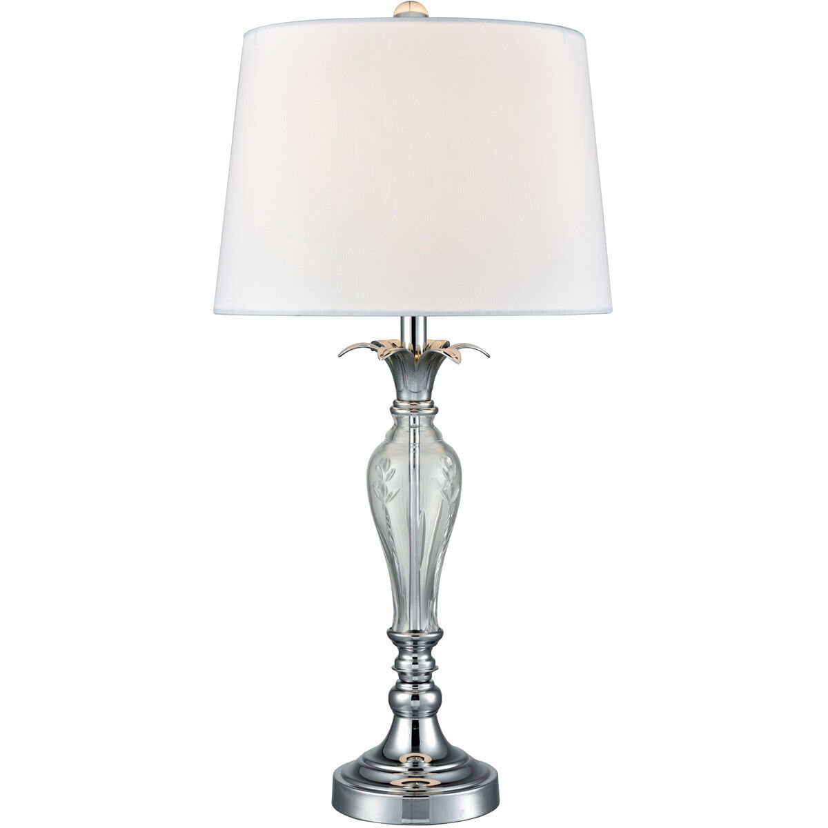 Springdale 27 inch 100.00 watt Polished Chrome Table Lamp Portable Light