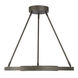Tribeca LED 24 inch Smoked Iron And Soft Brass Pendant Ceiling Light