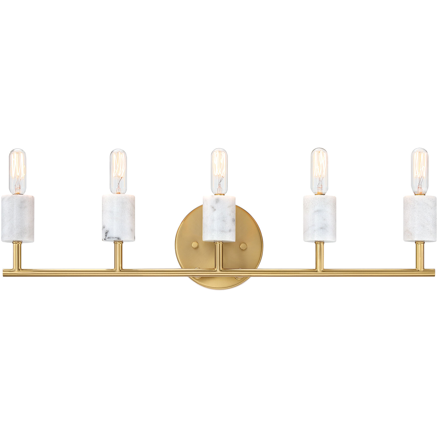 Star Dust 5 Light 24.25 inch Brushed Gold Vanity Light Wall Light