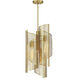 Hillbourne 3 Light 14 inch Warm Brass Pendant Ceiling Light