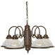 Brentwood 5 Light 22 inch Old Bronze Chandelier Ceiling Light