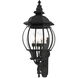 Frontenac 4 Light 29 inch Textured Black Outdoor  Wall Lantern
