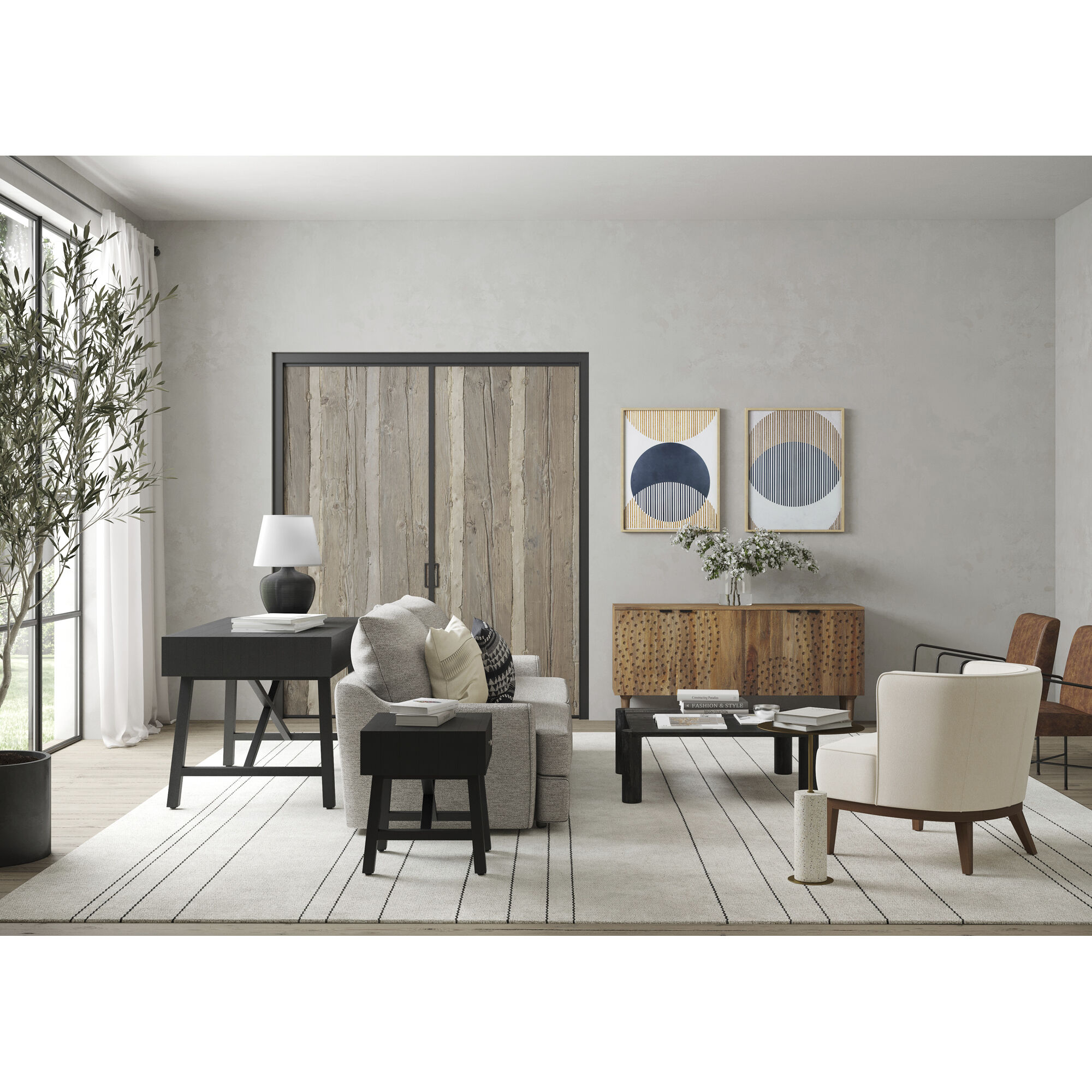 Delight 34 X 28 inch Abstract Print