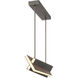 Intersezioni LED 4.25 inch Midnight Iron and Faux Walnut Island Light Ceiling Light