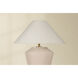 Rachie 23 inch 15.00 watt Aged Brass and Ceramic Whitewash Terracotta Table Lamp Portable Light