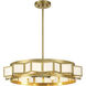 Gideon 4 Light 24 inch Warm Brass Chandelier Ceiling Light