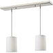 Albion 2 Light 30 inch Brushed Nickel Linear Chandelier Ceiling Light