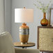 Frank 32 inch 100 watt Darley and Light Oatmeal Table Lamp Portable Light