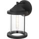 Roy 1 Light 12 inch Black Outdoor Wall Sconce