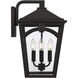 Jaxon 4 Light 17.25 inch Western Bronze Outdoor Wall Lantern
