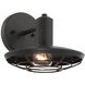 Compton 1 Light 8 inch Matte Black Outdoor Light