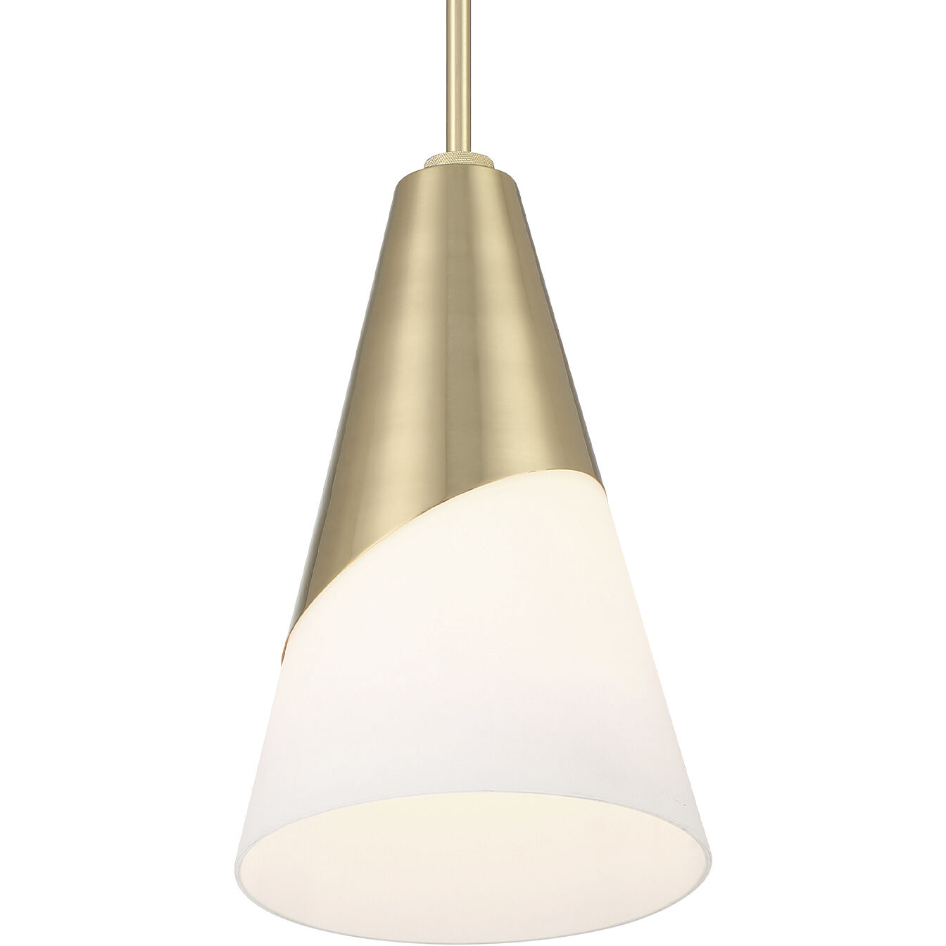 Tori 1 Light 9 inch Vibrant Gold Mini Pendant Ceiling Light