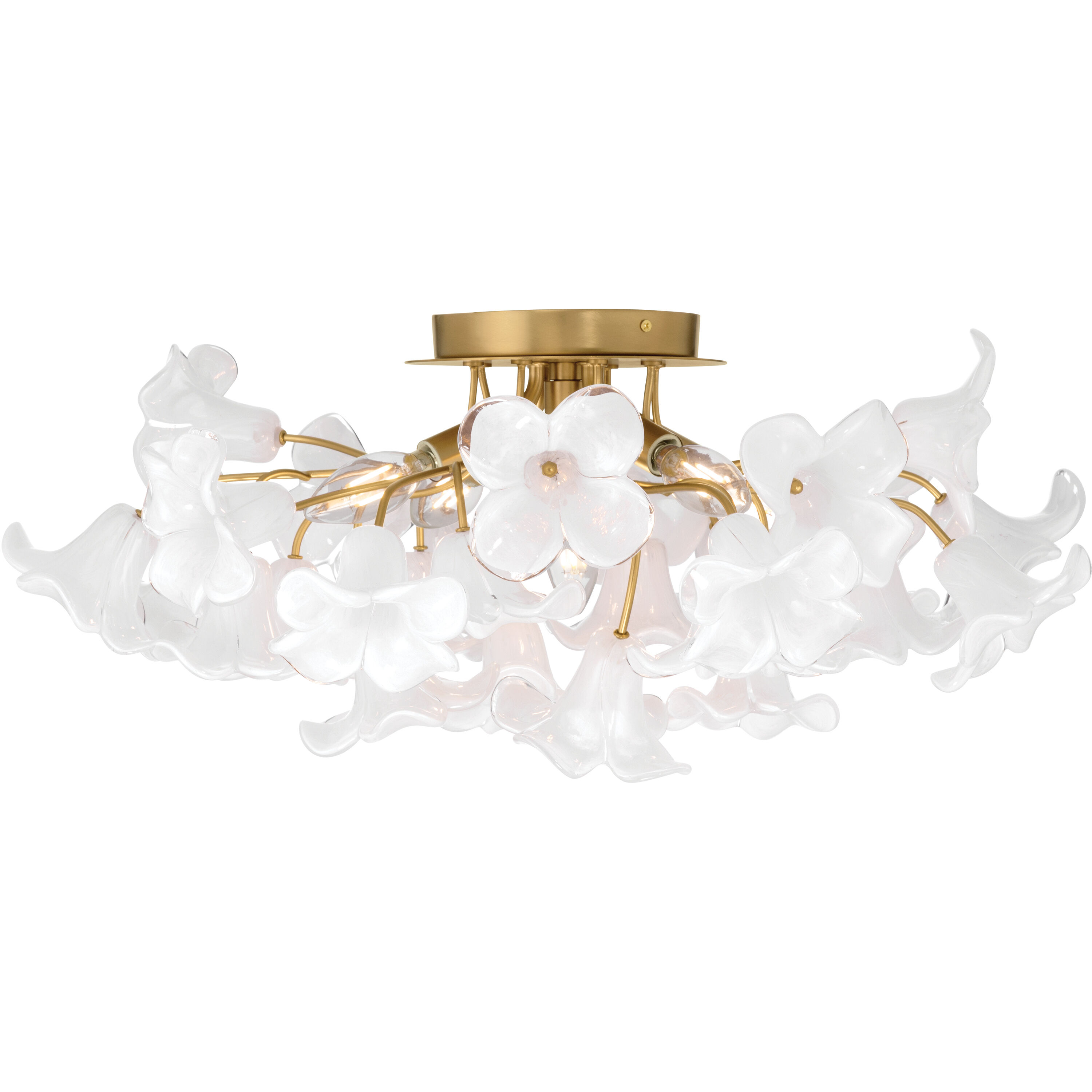 Bloome 5 Light 25.25 inch Legacy Brass Semi-Flush Mount Ceiling Light