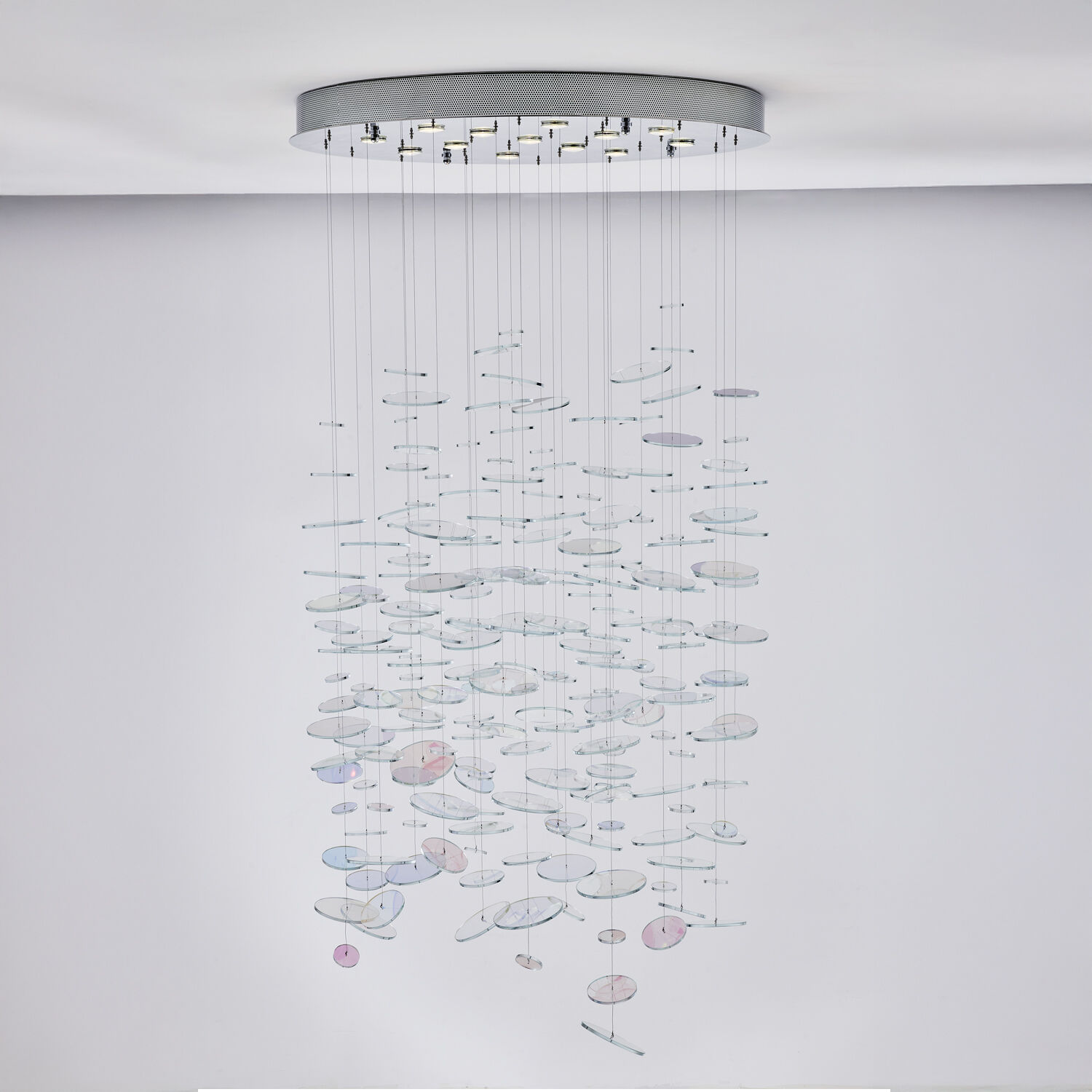 Spettro 13 Light 36 inch Polished Chrome Chandelier Ceiling Light