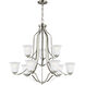 Emmons 9 Light 35 inch Brushed Nickel Chandelier Ceiling Light