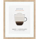 Cappuccino / Cold Brew / Flat White / Mocha Beige and Blue and Brown and Black Framed Art, Propac