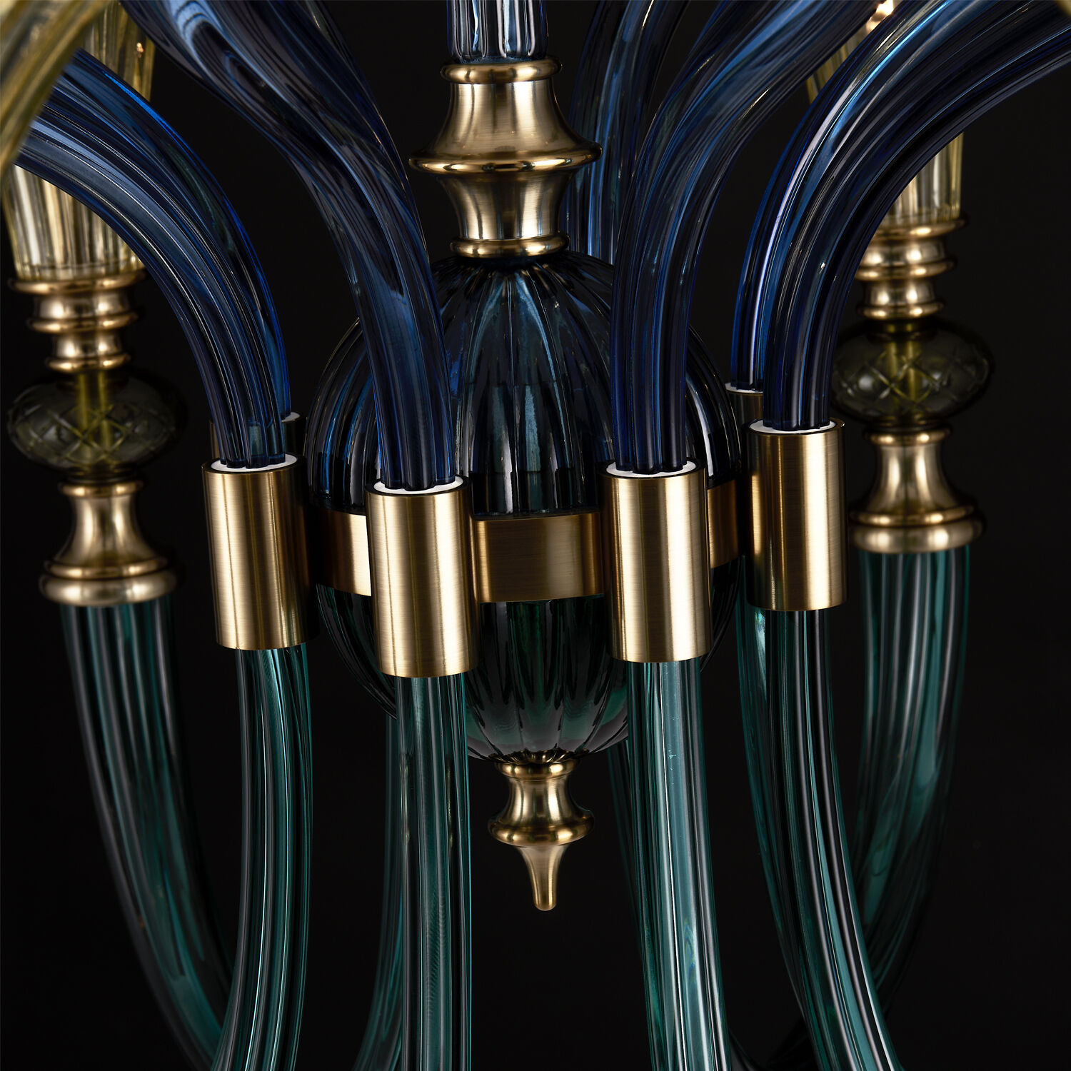 Tinta 16 Light 42 inch Winter Brass Pendant Ceiling Light