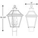 Burlington 2 Light 18 inch Antique Bronze Outdoor Post Lantern