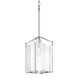 Bow 1 Light 9.8 inch Sterling Mini Pendant Ceiling Light in Clear, Tall