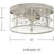 Beaufort 2 Light 13 inch Mystic Sand Flush Mount Ceiling Light