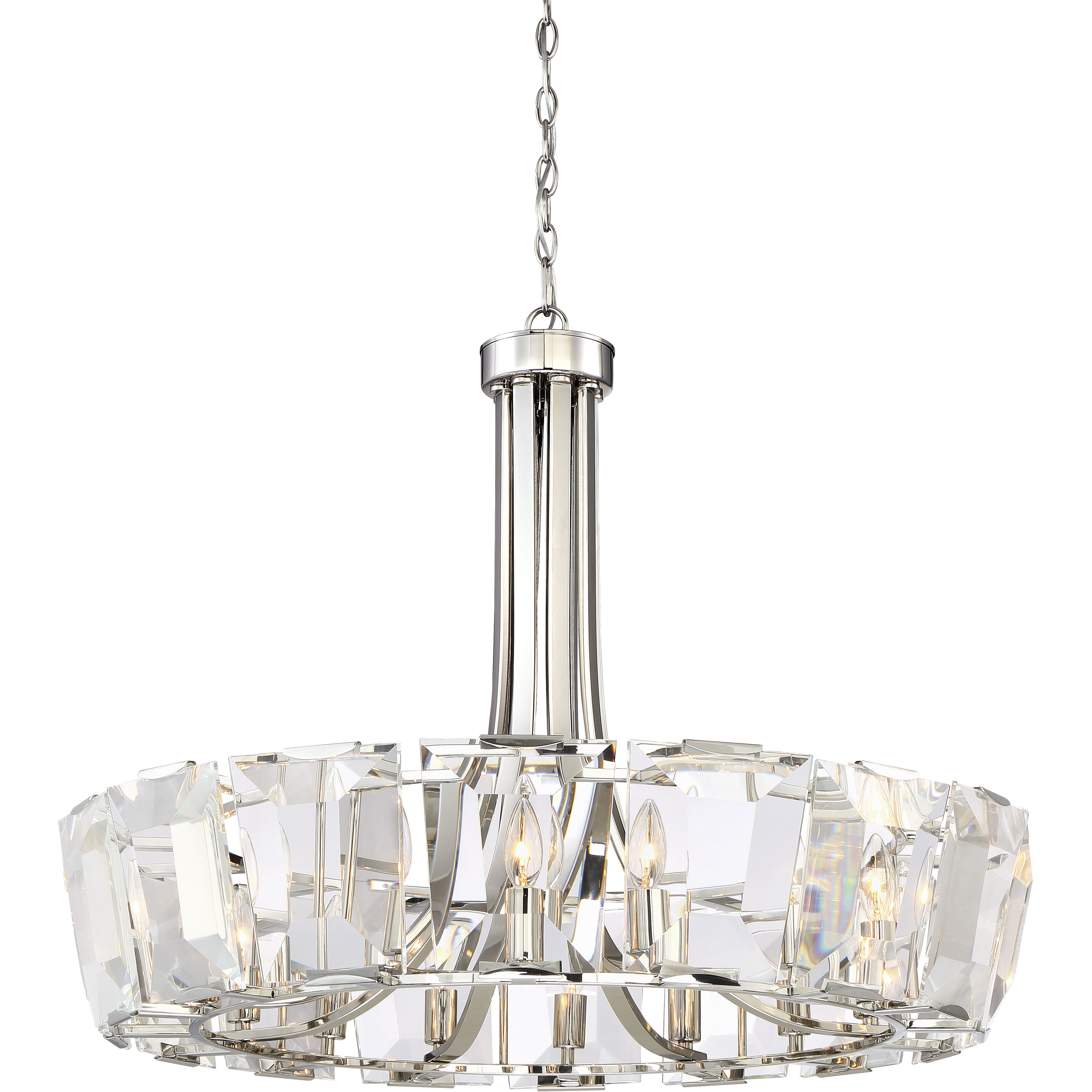 Castle Aurora 16 Light 33.25 inch Polished Nickel Chandelier Ceiling Light