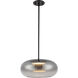 Trinity Pendant Ceiling Light in Smoked Glass