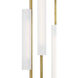 Barbara Barry Windchime LED 11.25 inch Soft Brass Chandelier Ceiling Light
