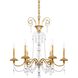 Helenia 6 Light 28 inch Heirloom Gold Chandelier Ceiling Light, Adjustable Height