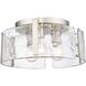 Aenon 3 Light 15 inch Pewter Flush Mount Ceiling Light