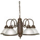 Brentwood 5 Light 22 inch Old Bronze Chandelier Ceiling Light
