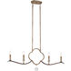 Ava Libertine 4 Light 37.75 inch Pale Gold/Distressed Bron Island Light Ceiling Light