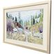 Beyond the Path Blue and Green and Purple and Yellow Framed Art