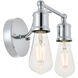 Serif 2 Light 9 inch Chrome Wall Sconce Wall Light