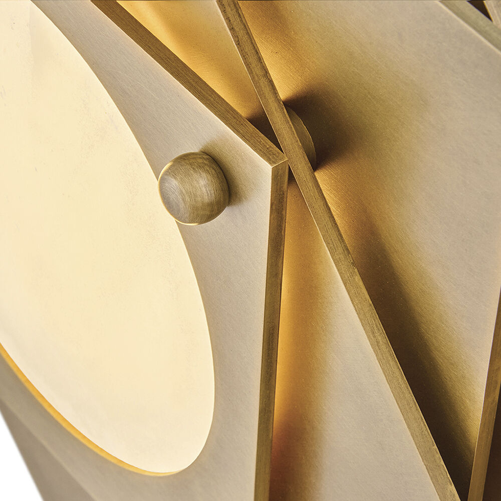 Claude LED 19.75 inch Heritage Brass Flush Mount Ceiling Light