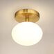 Julep LED 6 inch Brushed Gold Semi-Flush Mount Ceiling Light