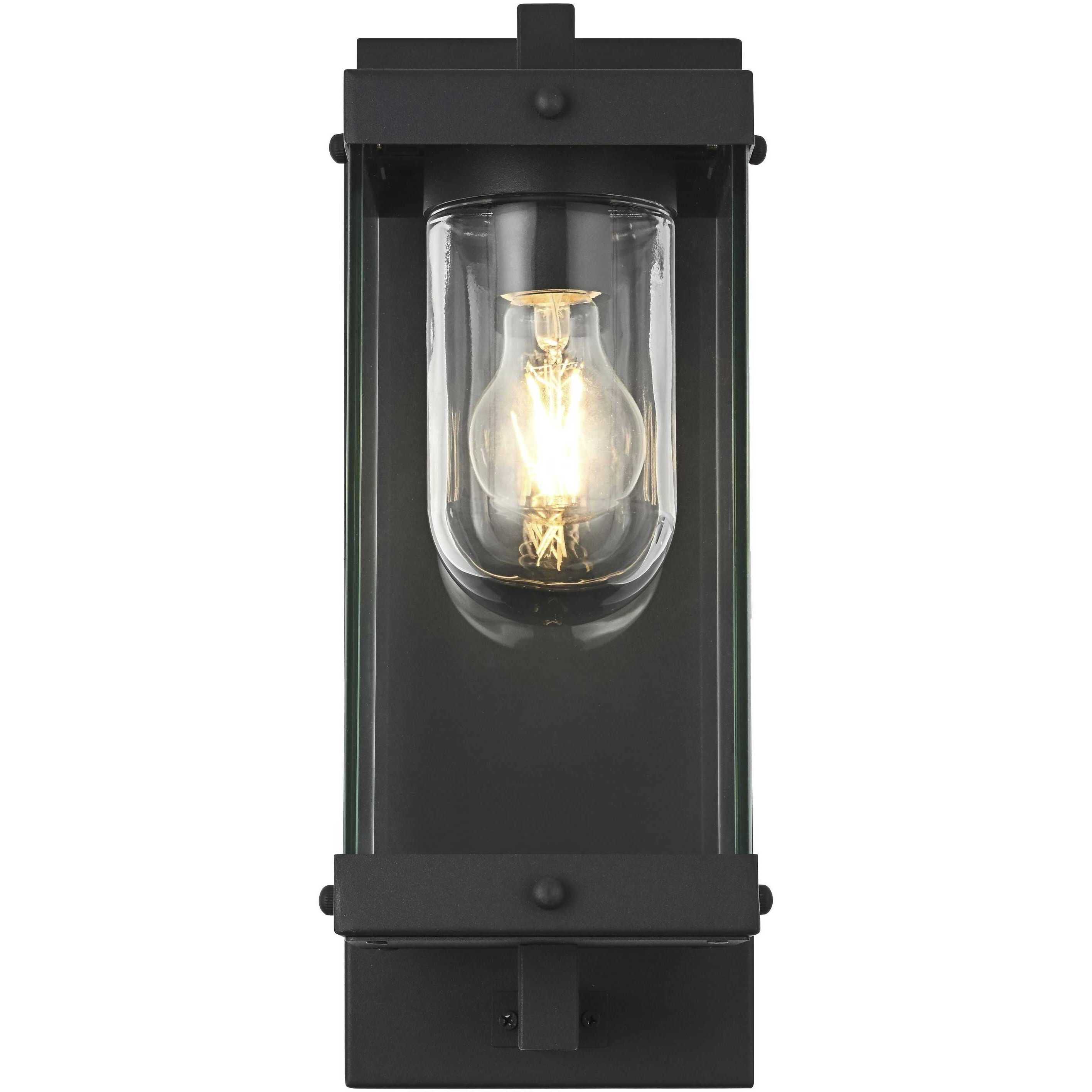 Keaton 1 Light 15 inch Black Outdoor Wall Sconce