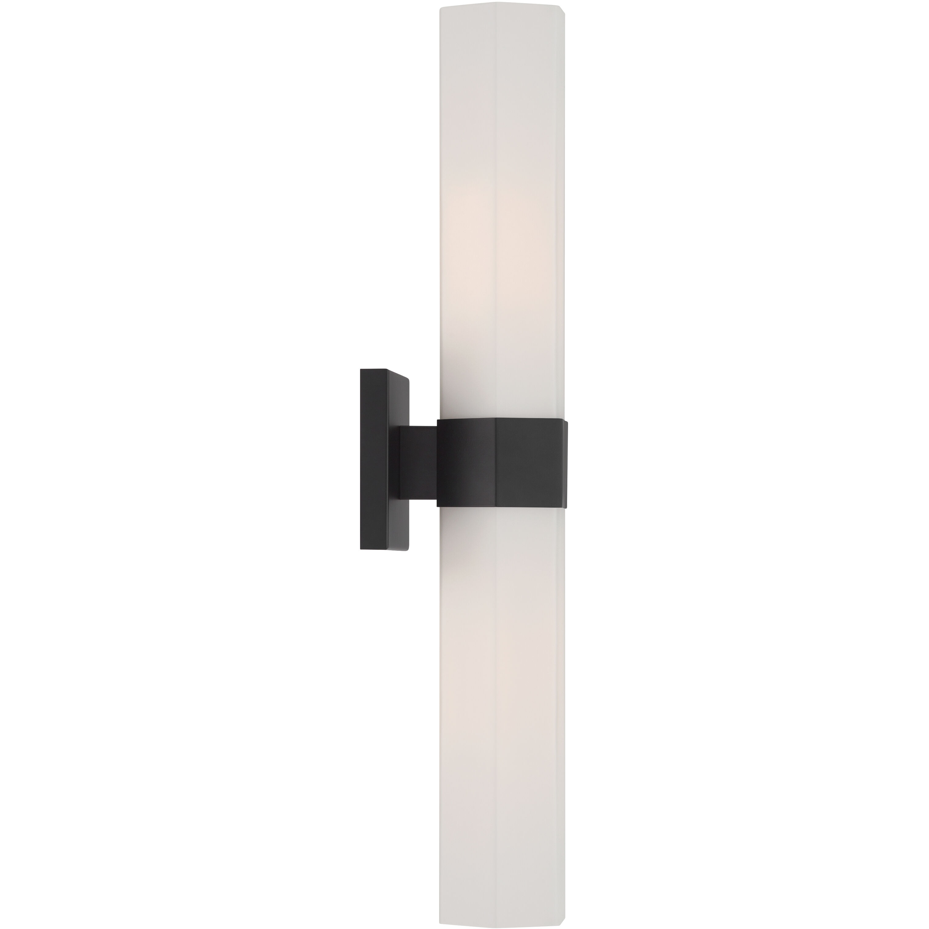 Delgada 2 Light 4.75 inch Dark Matte Black Bath Bar Wall Light