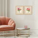 Casual Bouquet Red and Green and Rust Framed Art, Propac