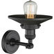 Franklin Restoration Railroad 1 Light 8 inch Matte Black Sconce Wall Light, Franklin Restoration