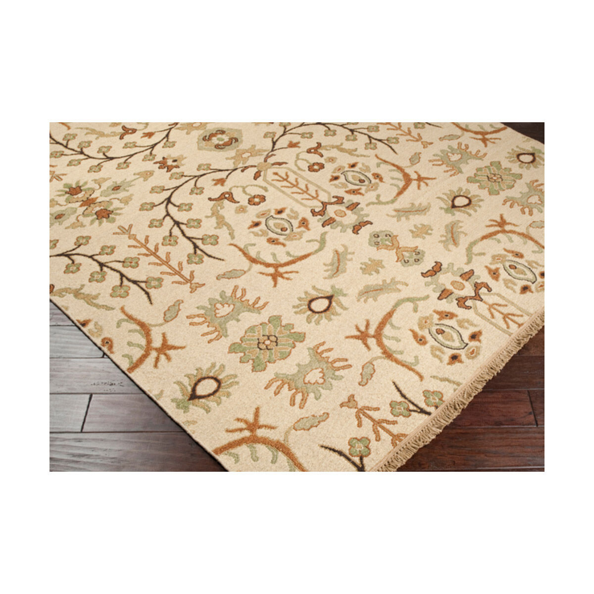 Sonoma 72 X 48 inch Tan/Dark Brown/Burnt Orange/Ivory/Olive Rugs, Wool