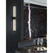 Fusion Linear Wall/Bath Wall Light in Matte Black, Mercury Fusion