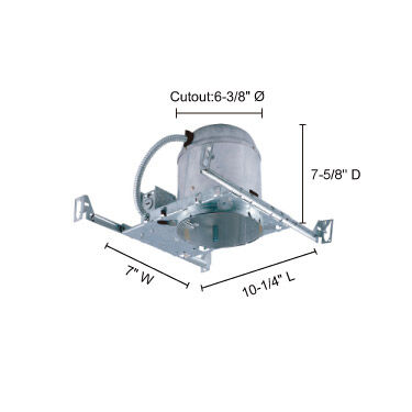 Signature A19 Silver Recessed Lighting Housing