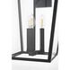 Oxford 3 Light 23 inch Black Outdoor Wall Sconce