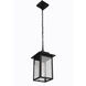 Rock Creek 1 Light 7.5 inch Textured Black Outdoor Pendant