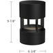 Novato 120-277V 24.00 watt Black Exterior Bollard