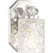 Crystal Kay 1 Light 4.5 inch Chrome Bath Vanity Wall Light