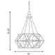 Tartan 4 Light 20 inch Oiled Burnished Bronze Pendant Ceiling Light