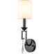 Lemuria 1 Light 5 inch Black Sconce Wall Light