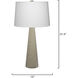 Alps 31.5 inch 100 watt Warm Grey Table Lamp Portable Light, Inline