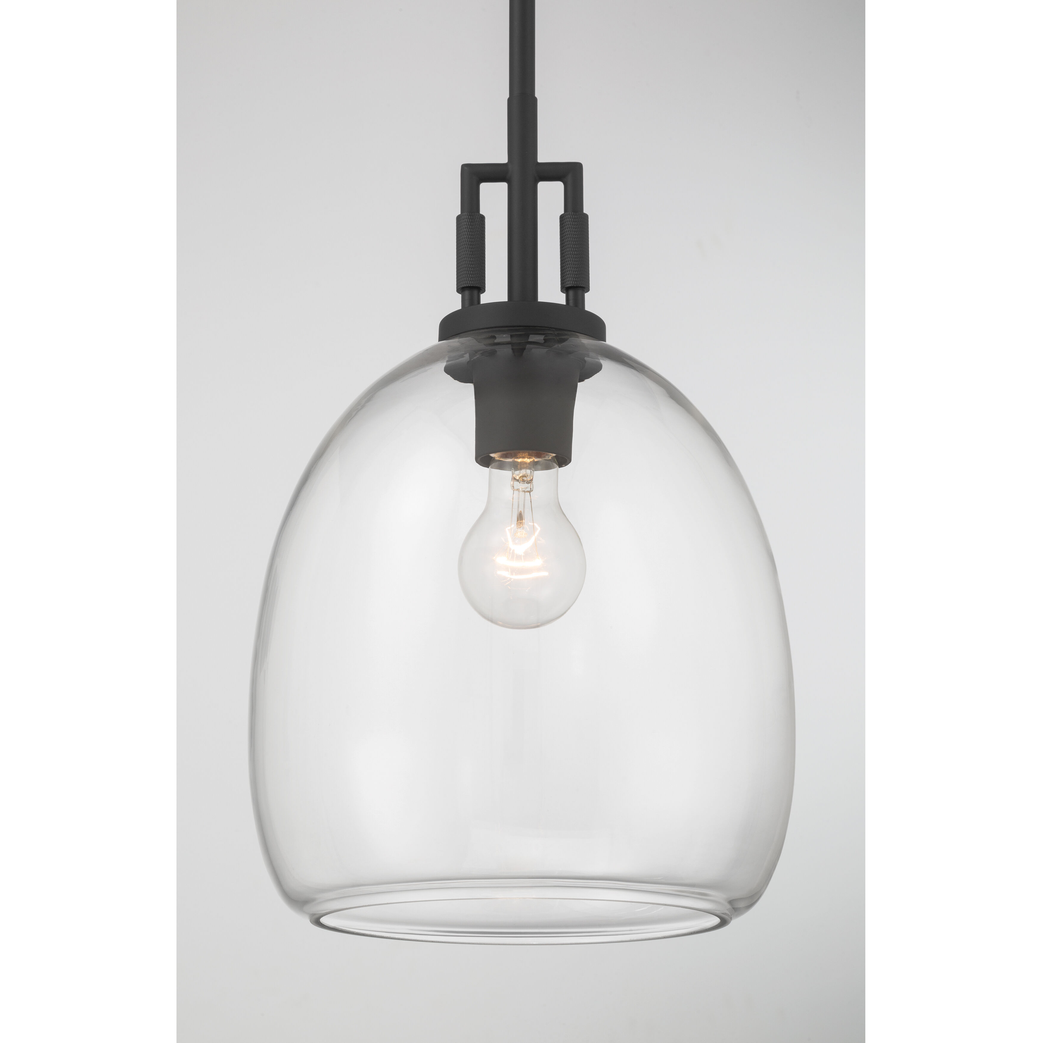 Orbis 1 Light 10 inch Dark Matte Black Mini Pendant Ceiling Light